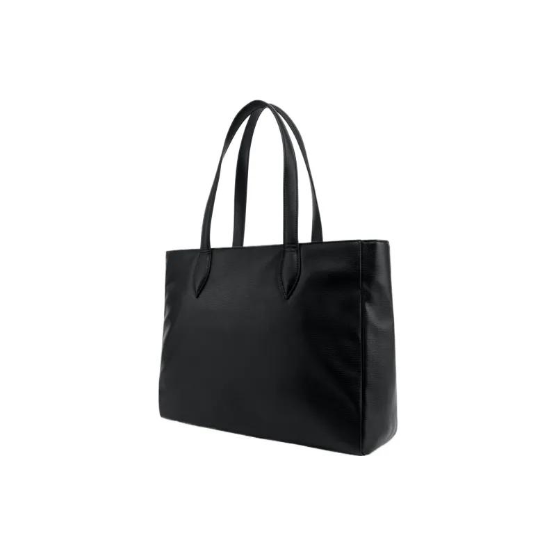 LOVE MOSCHINO Polyurethane Elastane Blend Tote Bag Shopping Bag Handbag Shoulder Bag Women's Black-1
