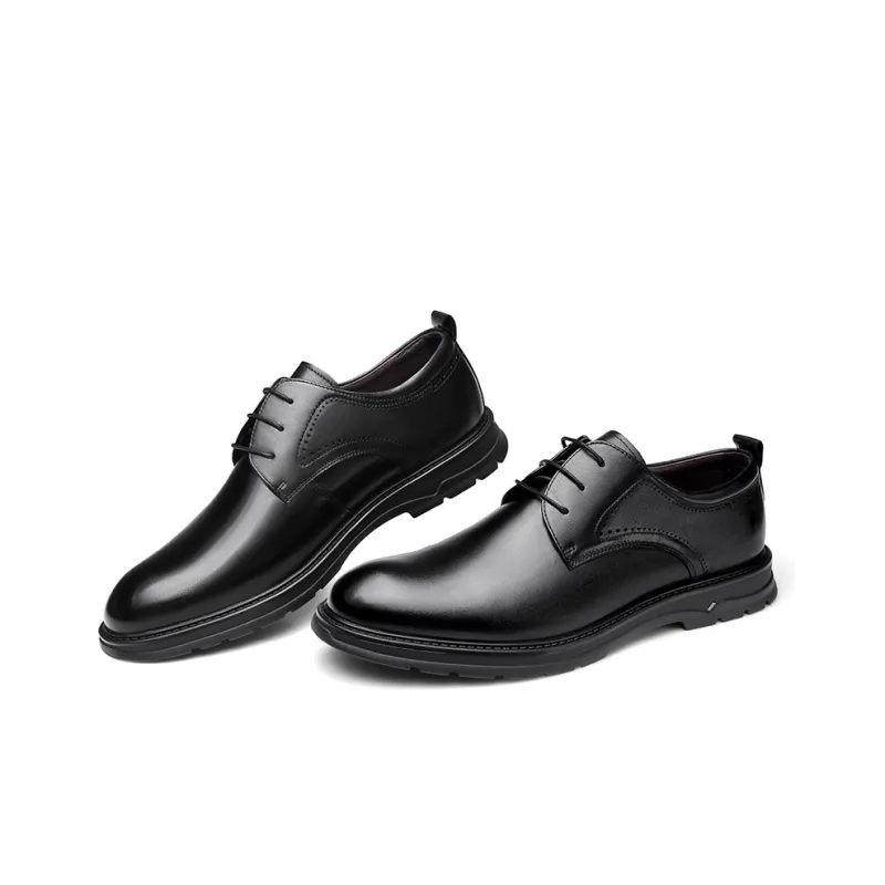 Strongman 3515 Plus Size Men's Leather Shoes Commute Business Shoes With Extra Width-2