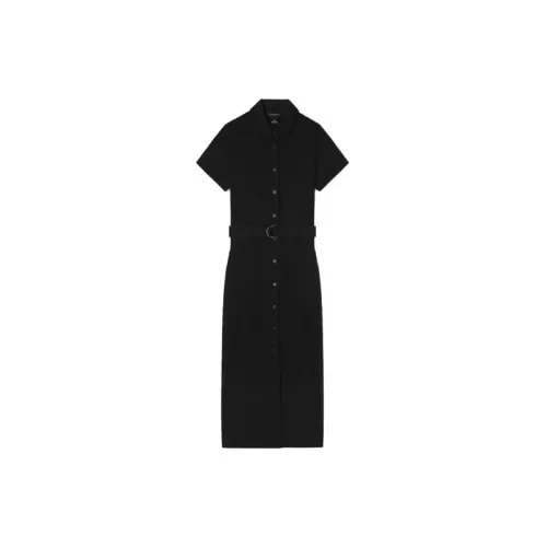 CLUB MONACO Short-Sleeved Dresses Women's Black C2WAH