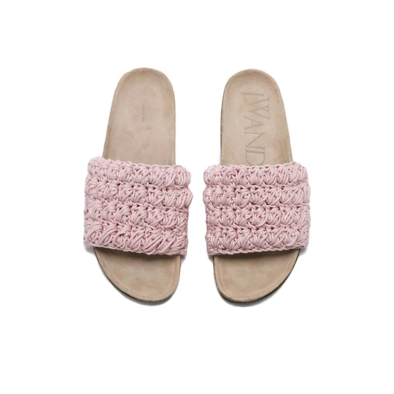 JW Anderson Popcorn Leather Slides Women's-4