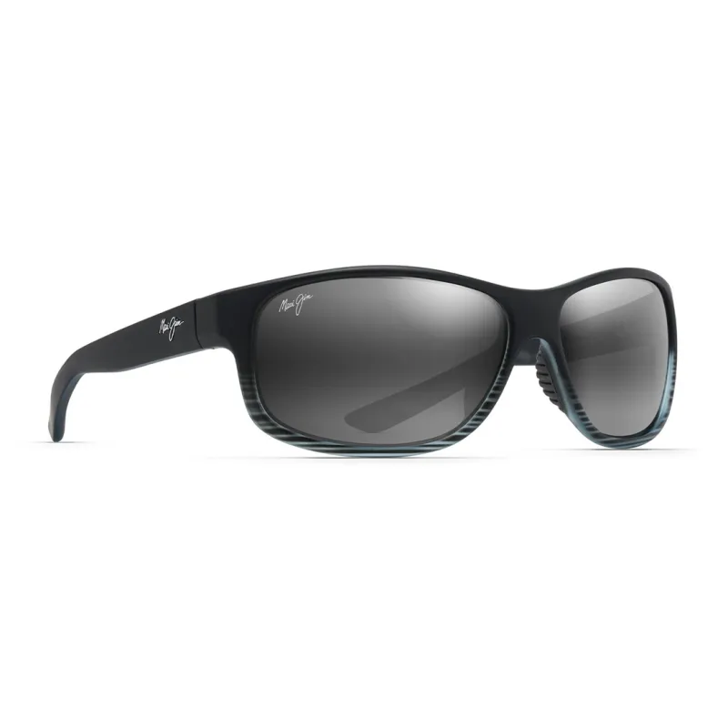 Maui Jim Injection Molding Nylon Square Sunglasses Unisex Black-1