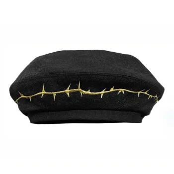 VALLEYOUTH Cotton, Polyamide Berets Unisex Black