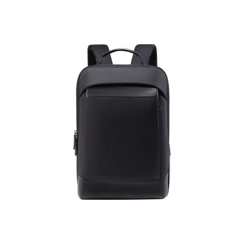 COLINS KEIRS Fabric With Microfiber Backpack For Men Large Size Unisex Black-1