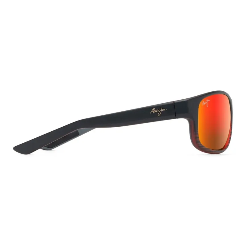 Maui Jim Injection Molded Nylon Square Sunglasses Unisex Black-2