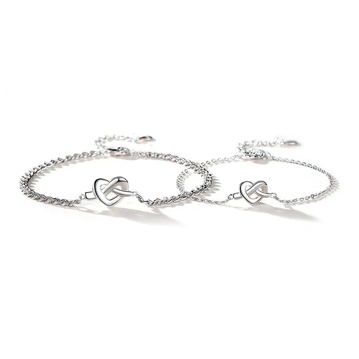 KADER S925 Silver Bracelets Unisex Silver White-0
