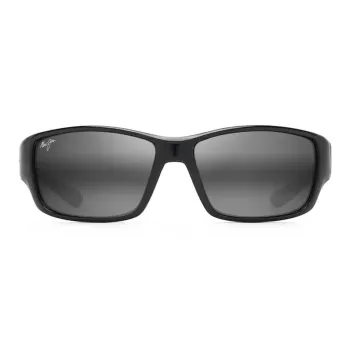 Maui Jim Injection Molded Nylon Irregular Shape Sunglasses Men's Black