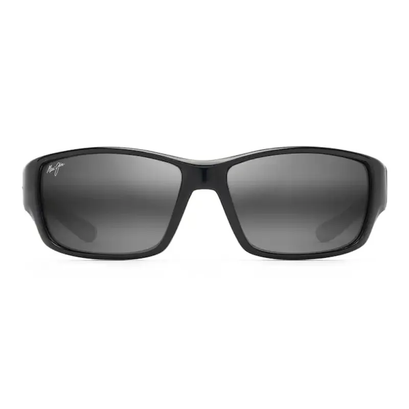 Maui Jim Injection Molded Nylon Irregular Shape Sunglasses Men's Black-0