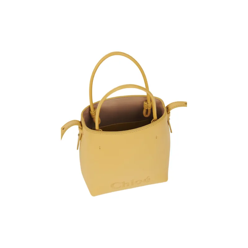Chloe Calfskin Handbag, Shoulder Bag, Crossbody Bag Extra Mini Women's Honey Gold-3