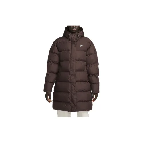 Nike Therma-FIT Loose Hooded Parka Jackets Coats Women's Brown