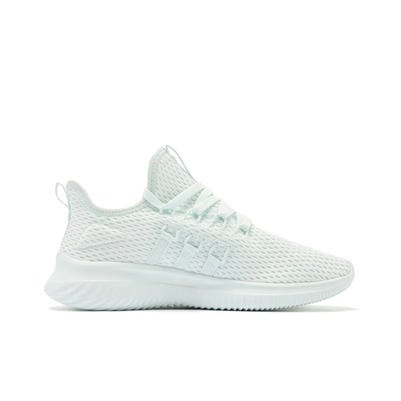 QIAODAN Wear resistant And Lightweight Low Top Running Shoes Women's Light Transparent Green Jordan White-1