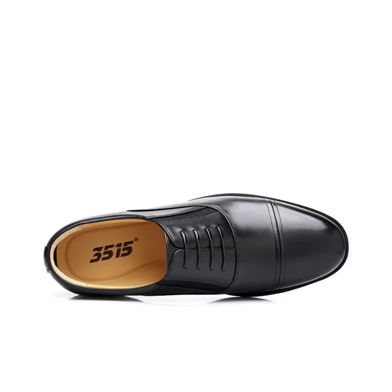 Strongman 3515 Three Strap Leather Shoes For Men Three Section Head Men's Unlined Shoes-3