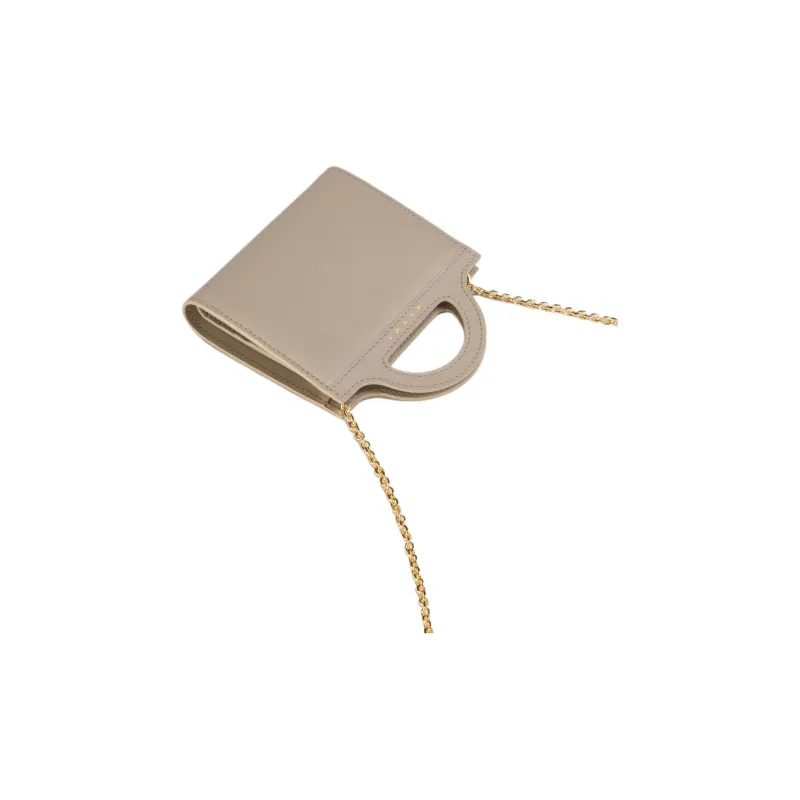MARNI TROPICALIA Calfskin Portable Wallet Mini Women's Beige-2