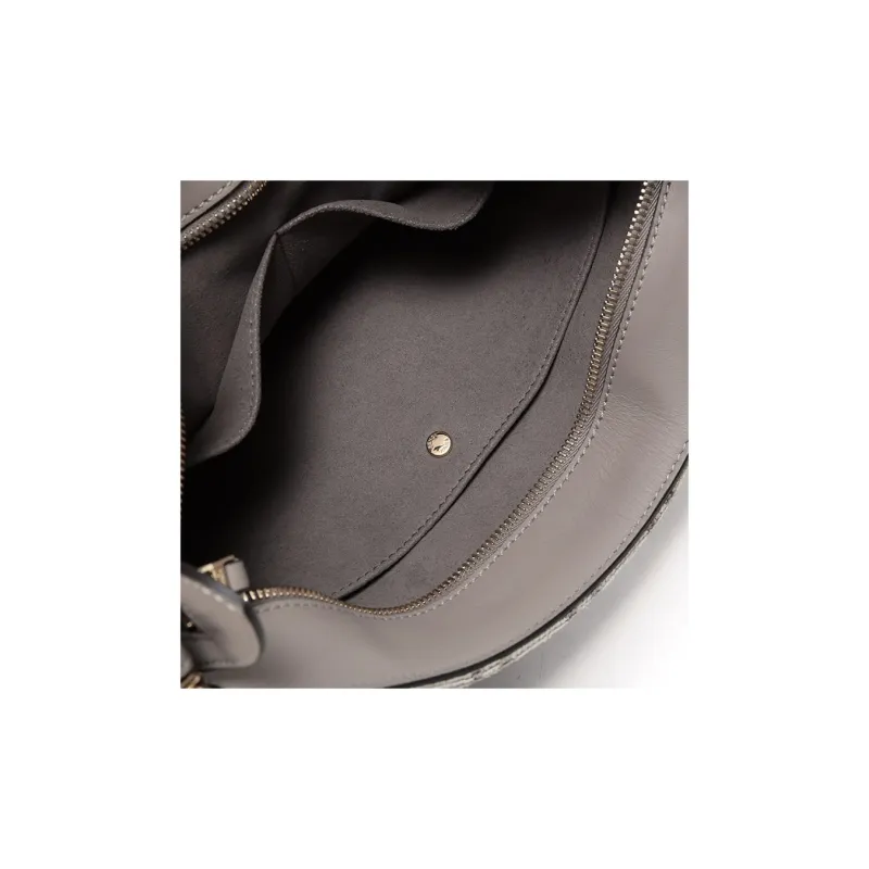 FENDI O'Lock Fabric Cow Leather Patchwork One Shoulder Handbags Regular Women's Light Brown-7