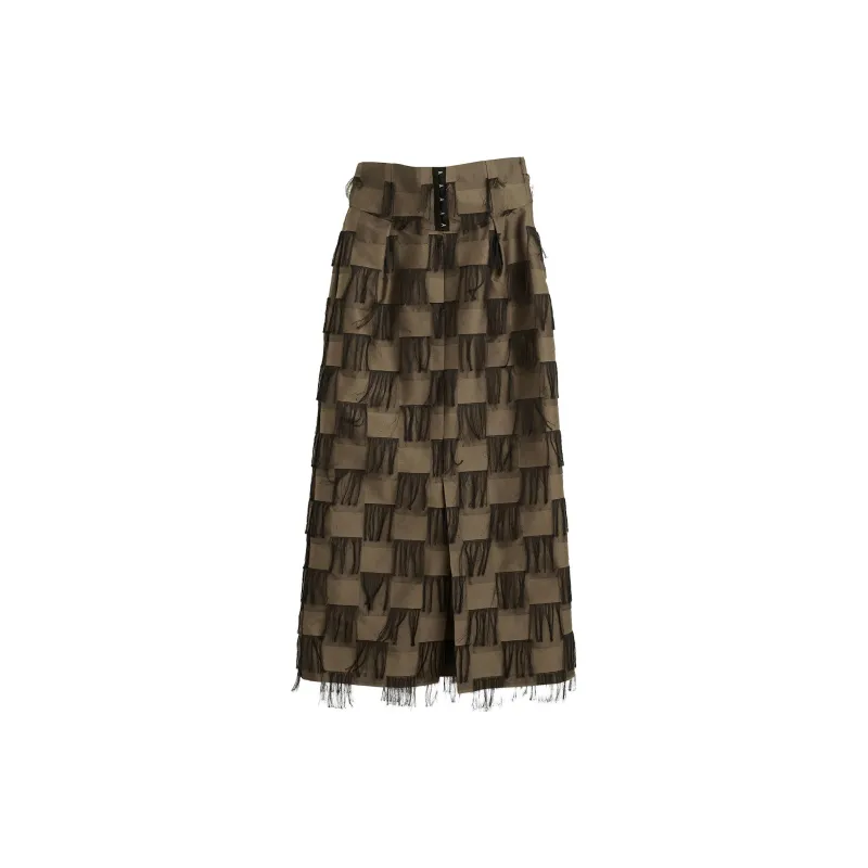 PUBLIC TOKYO Casual Long Skirts Women's Brown-1