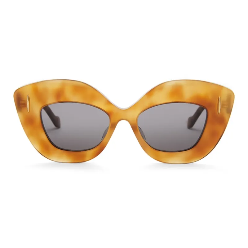 LOEWE Acetate Cat Eye Sunglasses Unisex Brown-1