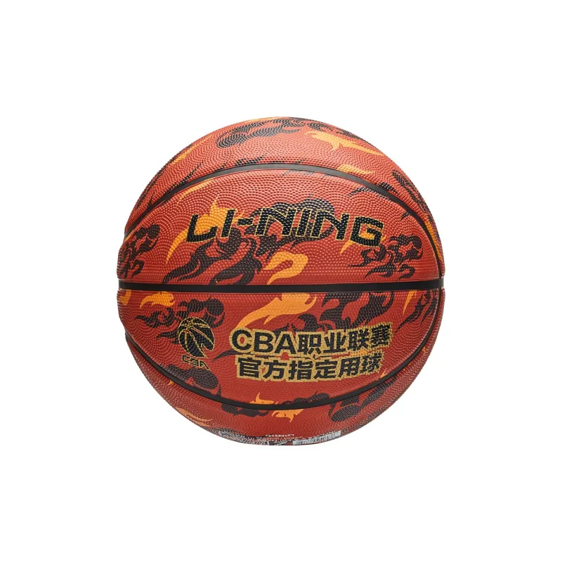 LiNing Rubber Basketball Black Red Size 7 Ball Training Unisex-7