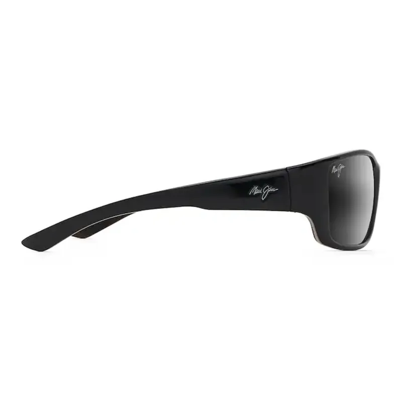 Maui Jim Injection Molded Nylon Irregular Shape Sunglasses Men's Black-2