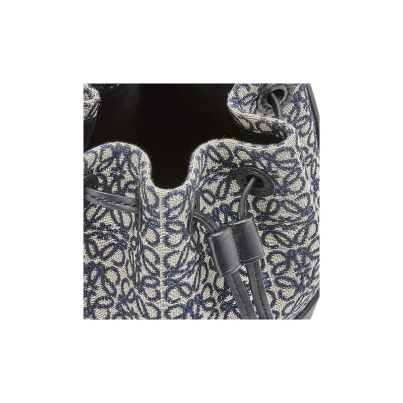 LOEWE Balloon Calfskin Canvas Balloon Bag Shoulder Bag Crossbody Bag Handbag Mini Women's Marine Blue/Black-5
