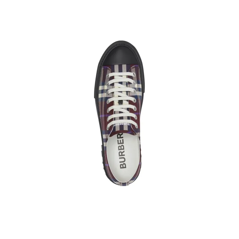 Burberry Vintage Check Low Top Sneaker Burgundy Check-2