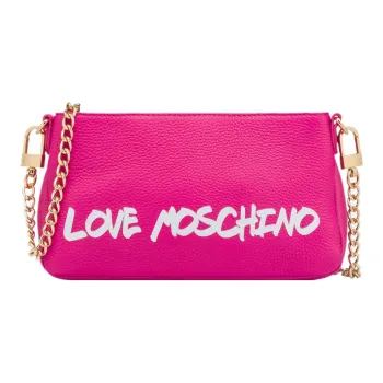 LOVE MOSCHINO Calfskin Baguette Bag Shoulder Bag Crossbody Bag Women's Fuchsia