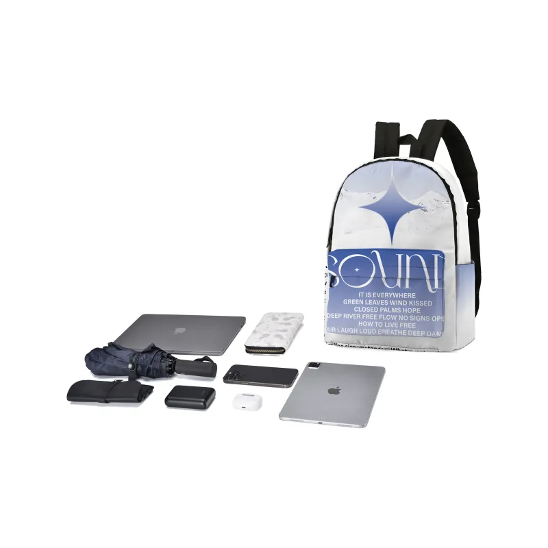ONRF Polyester Backpack Unisex White-3