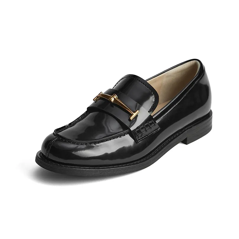 73Hours Loafers 1.5cm Women's Black-1