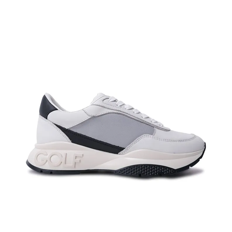 GOLF Cushioned Slip Resistant Breathable Low Top Casual Shoes Men's White Gray-1