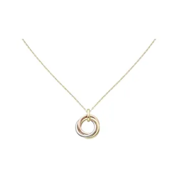 CARTIER 18K White Gold 18K Rose Gold Necklaces Women's Gold