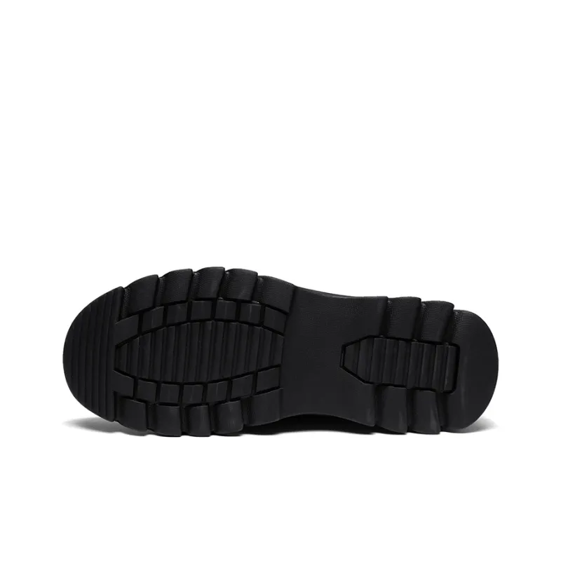 G.N.SHIJIA Men's Casual Shoes Men Mid Top Black/Brown-4