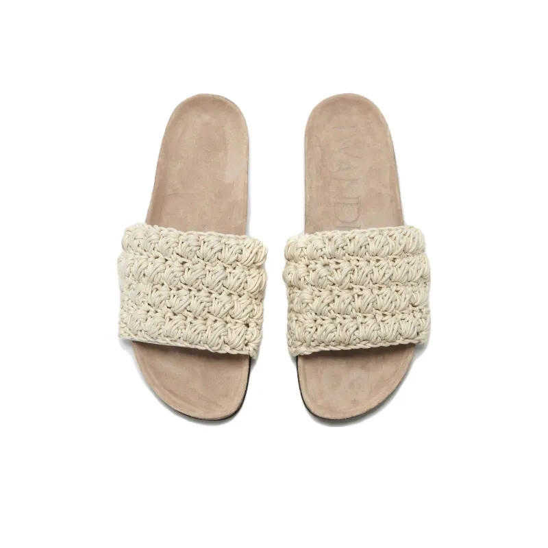JW Anderson Popcorn Leather Slides Women's-4