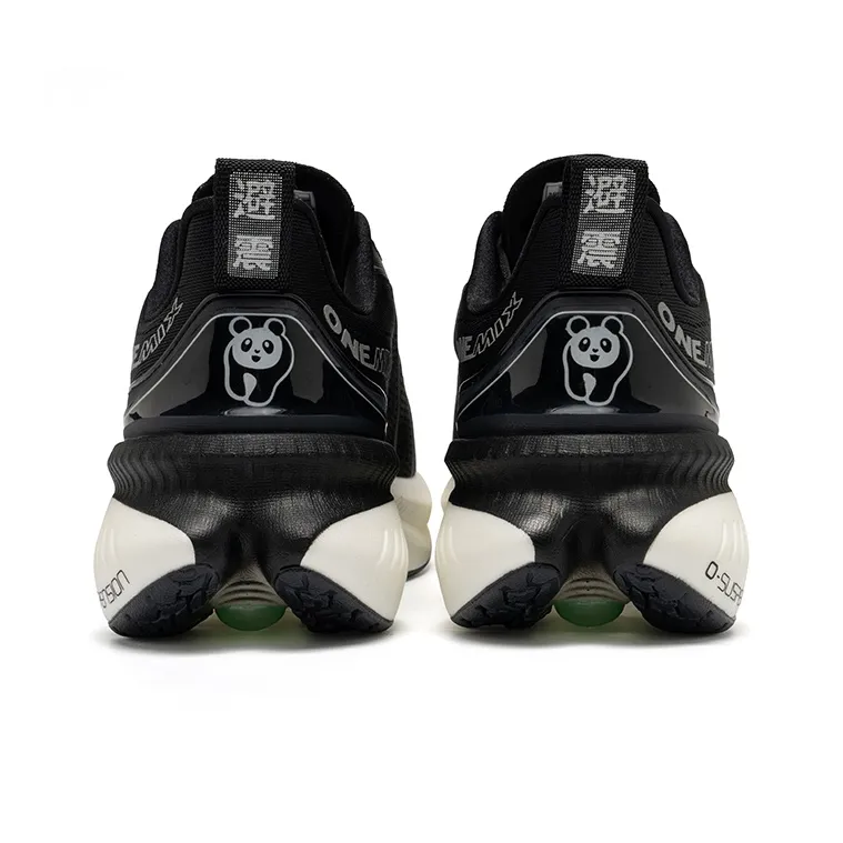 ONEMIX Coverage Impact Resistant Support Low Top Running Shoes Unisex Black-2
