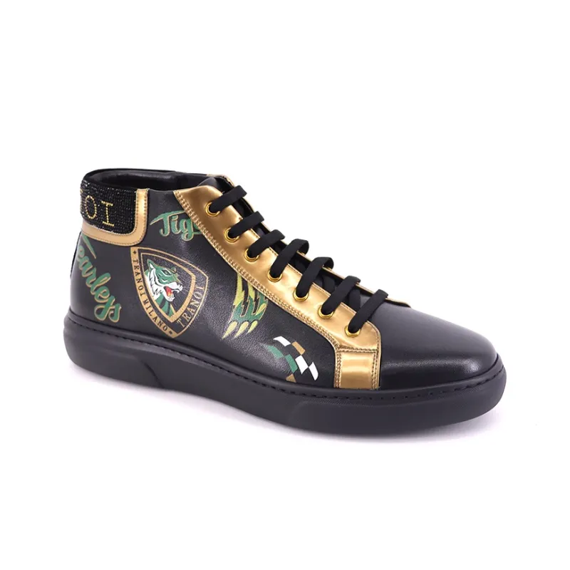 TRANOI Troy Skateboard Shoes Men's Black-1