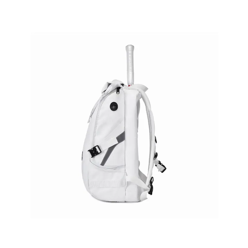 WINNER Polyester Tennis Bag Backpack Large Size Unisex White/Black-5