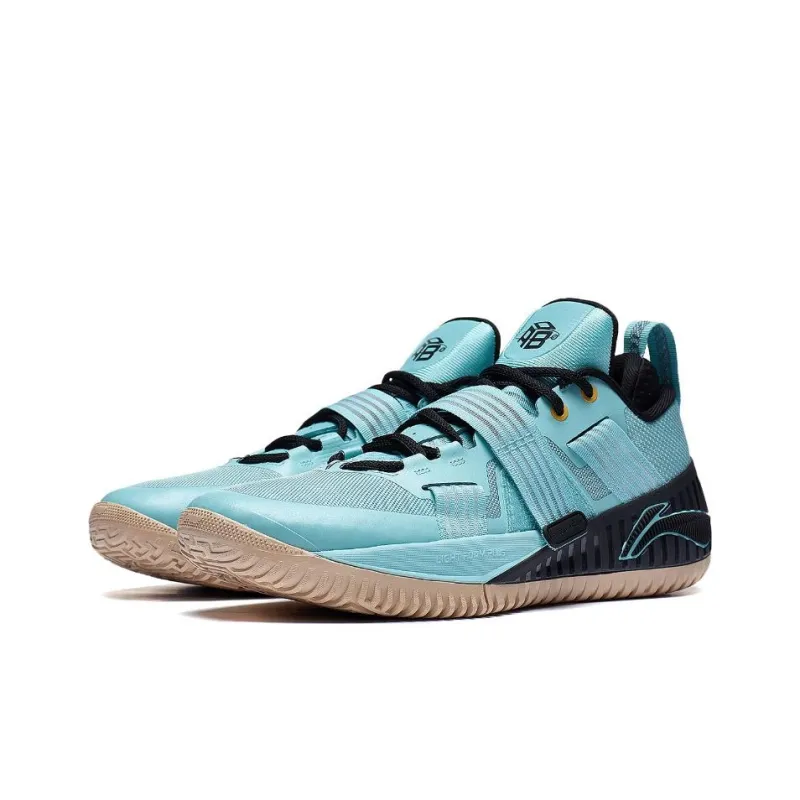 LiNing Rage Breathable Lightweight Low Top Basketball Shoes Men's Blue-2