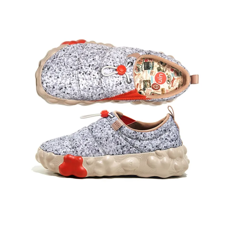 U.IN Painted Toledo 6 Outdoor Camping Shoes Pine Gray Casual Shoes Women's-6