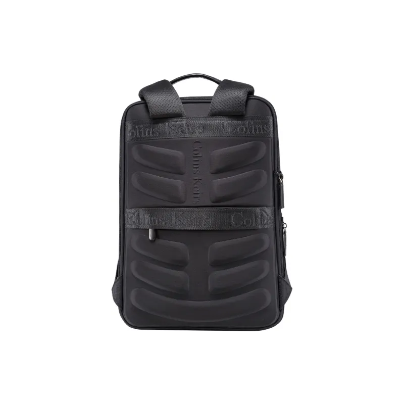 COLINS KEIRS Fabric With Microfiber Backpack For Men Large Size Unisex Black-3