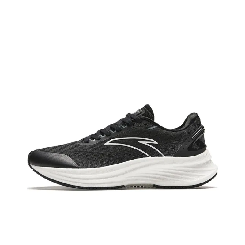 Anta Changan CS5 Generation Cushioning Wear Resistant Low Top Nitrogen Technology Running Shoes Unisex Black-0