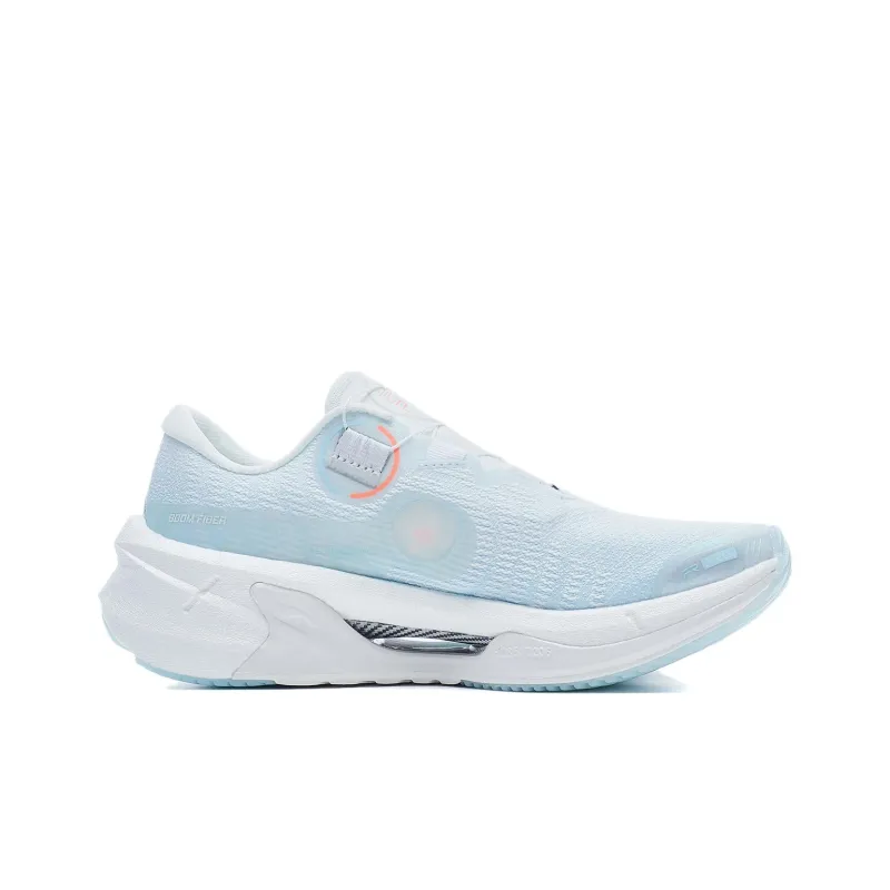 LiNing Furious Rider 7.0 PRO V2 Anti Slip Wear Resistant Low Top Running Shoes Women's White Blue-1