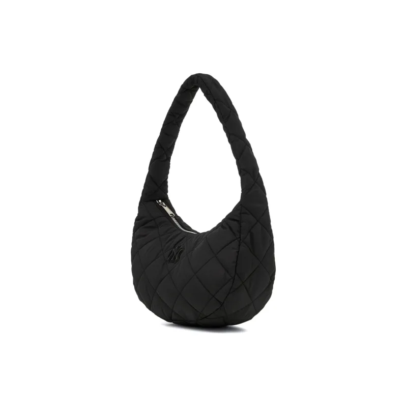 MLB New York Yankees Polyester Cloud Bag Mom Bag Shoulder Bag Hobo Bag Handbag Women's Black-1