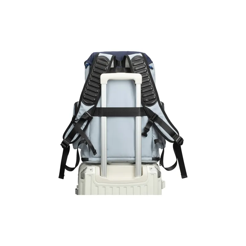 LOVERPUSS Polyester Laptop Bag Backpack With Ball Racket Bag Large Size Unisex Gray Blue-6