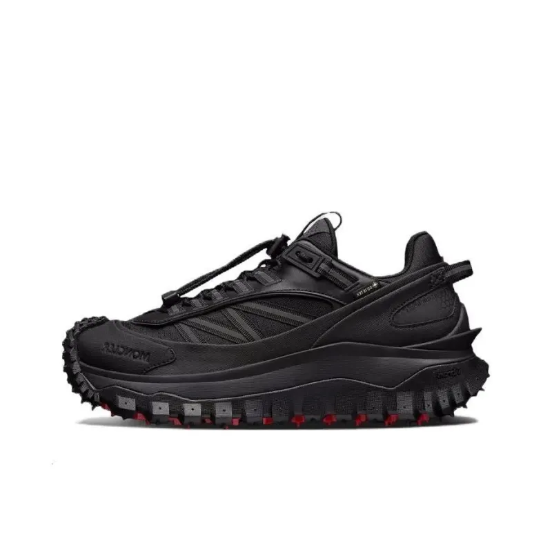 Moncler Trailgrip Low Top Casual Shoes Women's Black-0