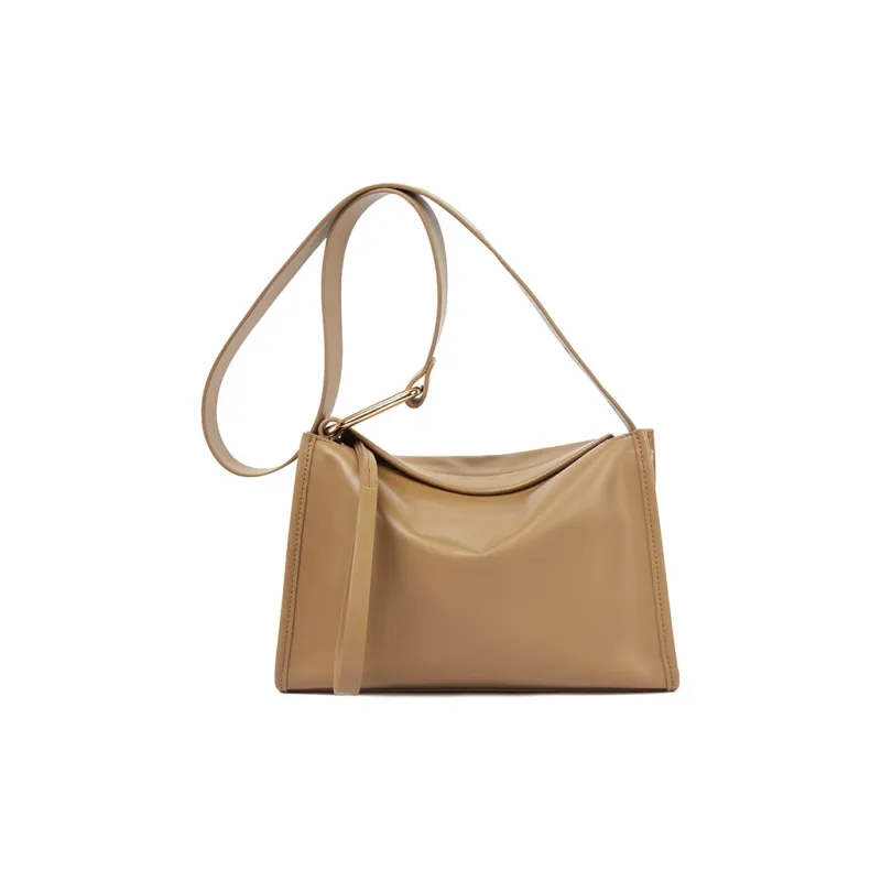 TUCANO PU Leather Shoulder Bag, Crossbody Bag, Shoulder Bag Medium Size Women's Caramel Brown-1