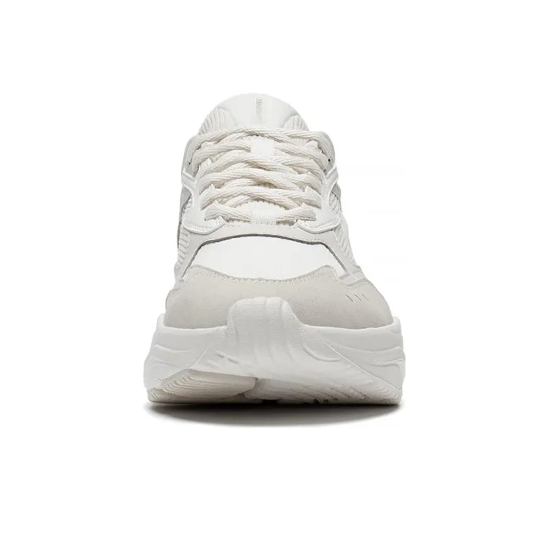 LiNing Stargazing Cushioned Slip Resistant Low Top Running Shoes Women's White-3