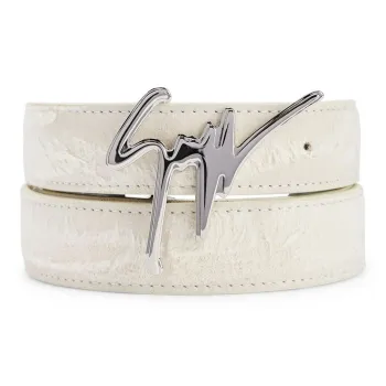 Giuseppe Zanotti Giuseppe Distressed Leather Belt