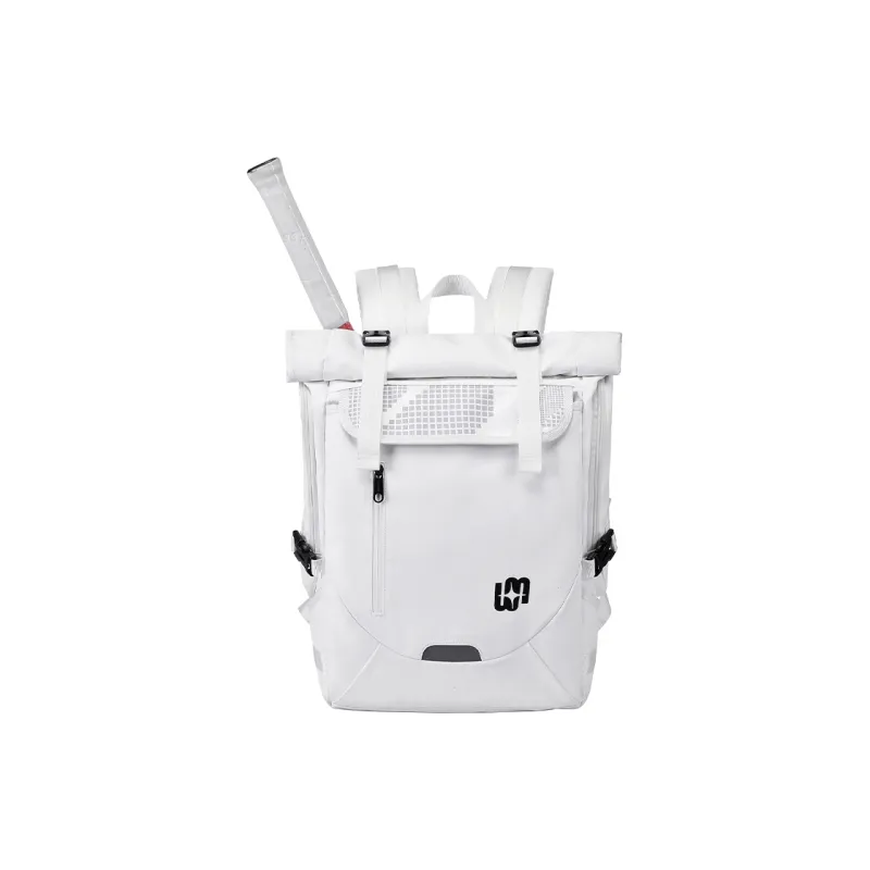 WINNER Polyester Tennis Bag Backpack Large Size Unisex White/Black-0