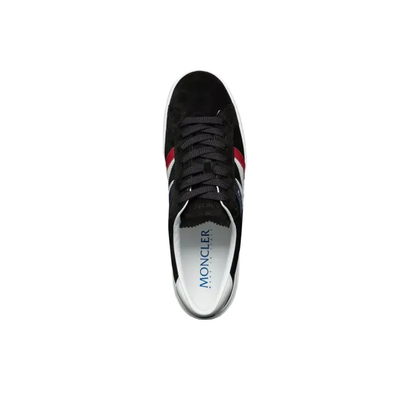 Moncler Monaco Low Top Skateboard Shoes Men's Black-4