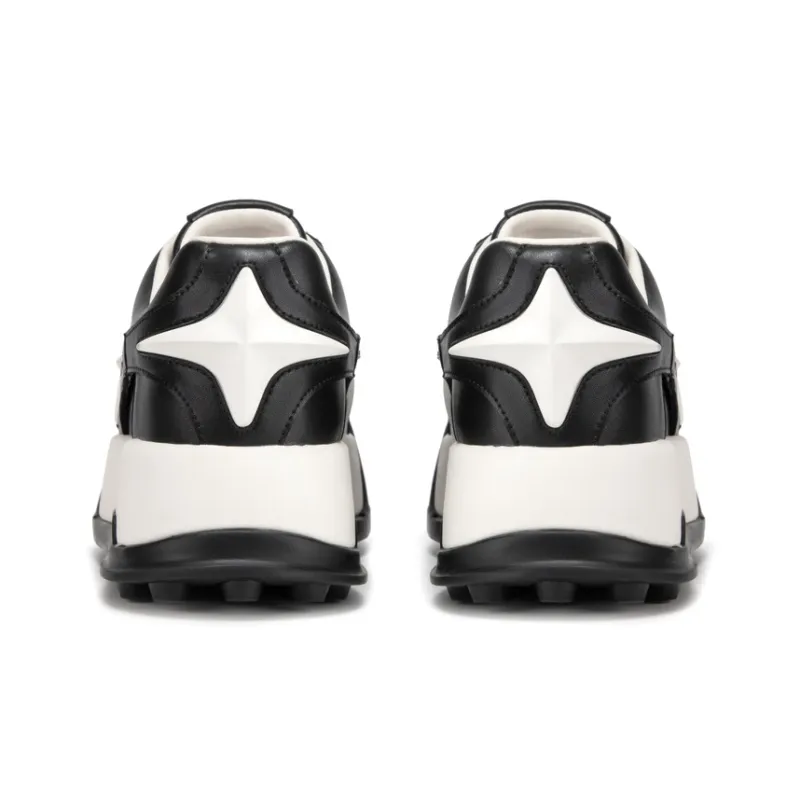 MIO Mio Low-Top Casual Shoes Women's Black White-3