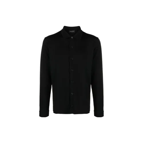 ROBERTO COLLINA Polo-collar Merino Wool Cardigan