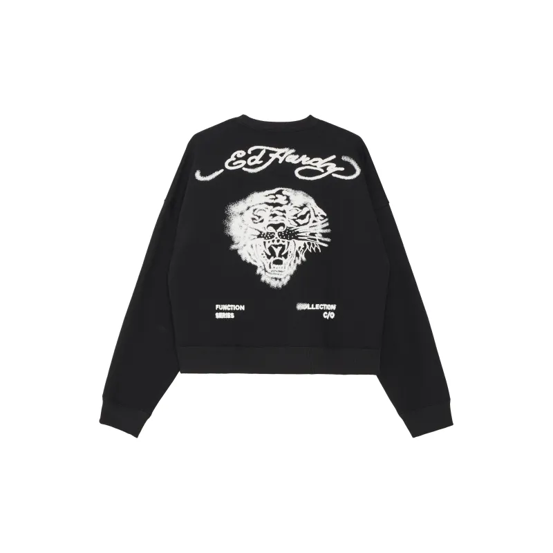 Ed Hardy Sweatshirt Unisex Black-1