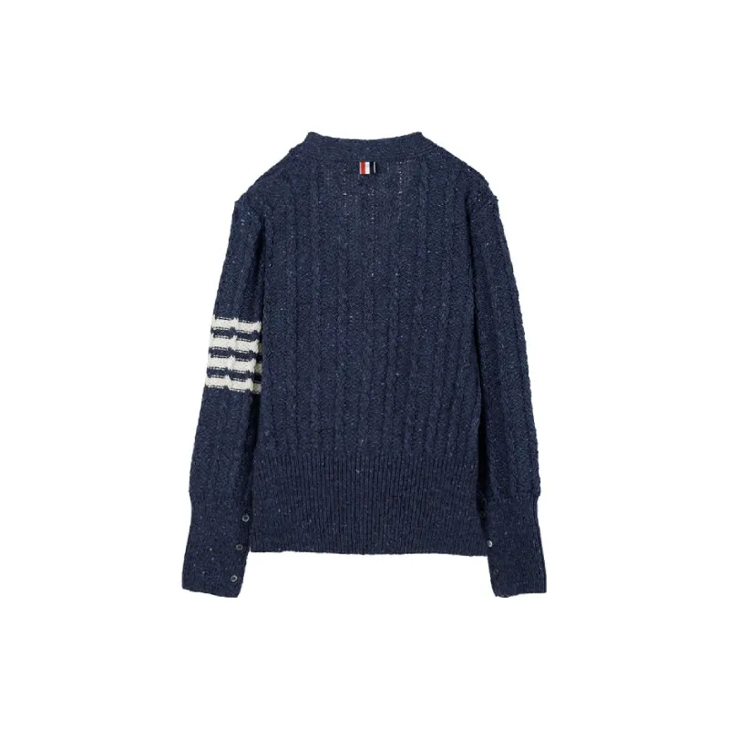 THOM BROWNE 4 Bar Knitted Cardigan-1